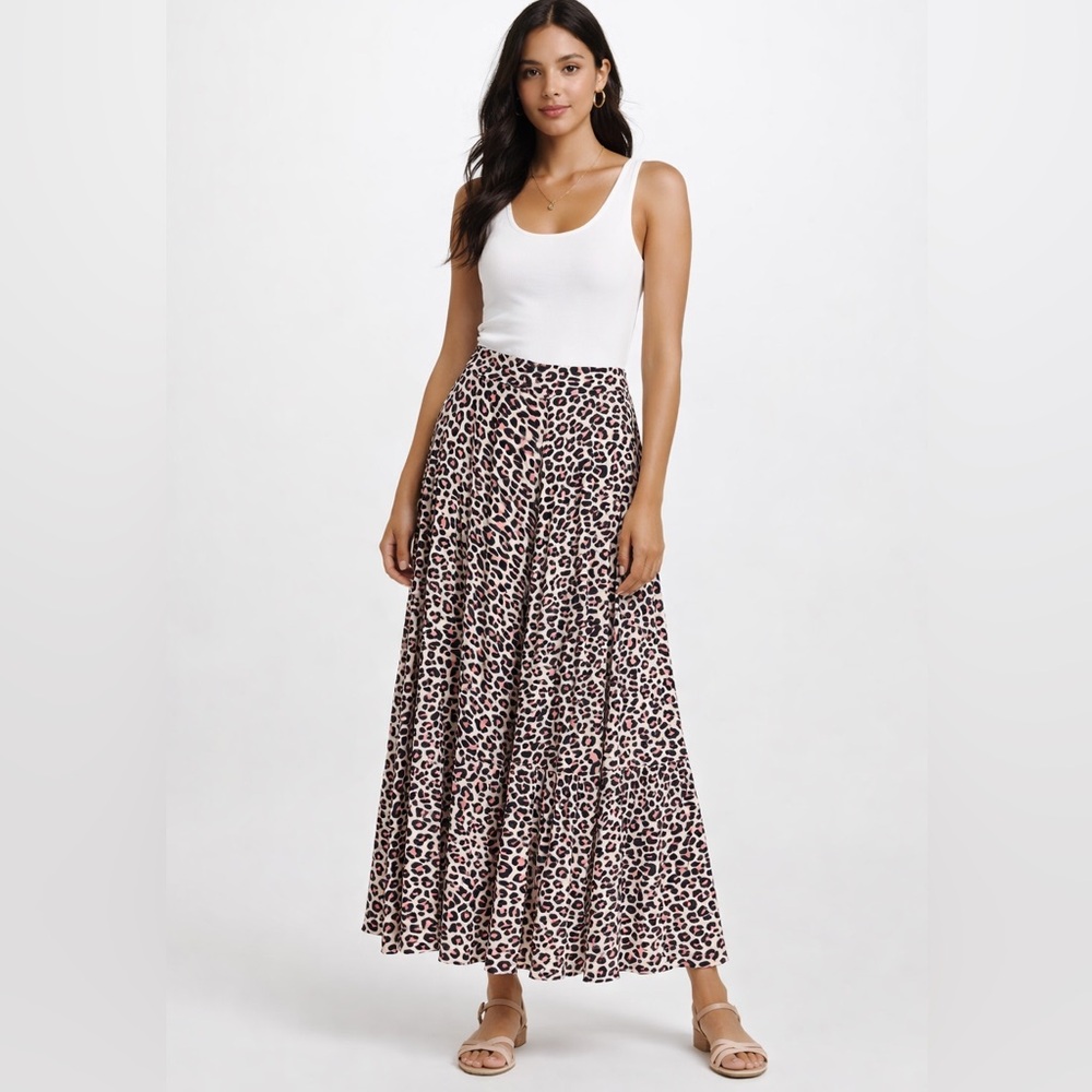 Zadig & Voltaire Leopard Maxi Skirt‎ Parisian Chic Effortless Cool Feminine Luxe